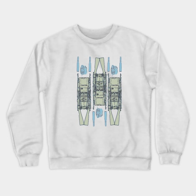 J.F.K Dallas Schematic Crewneck Sweatshirt by SimonTedder